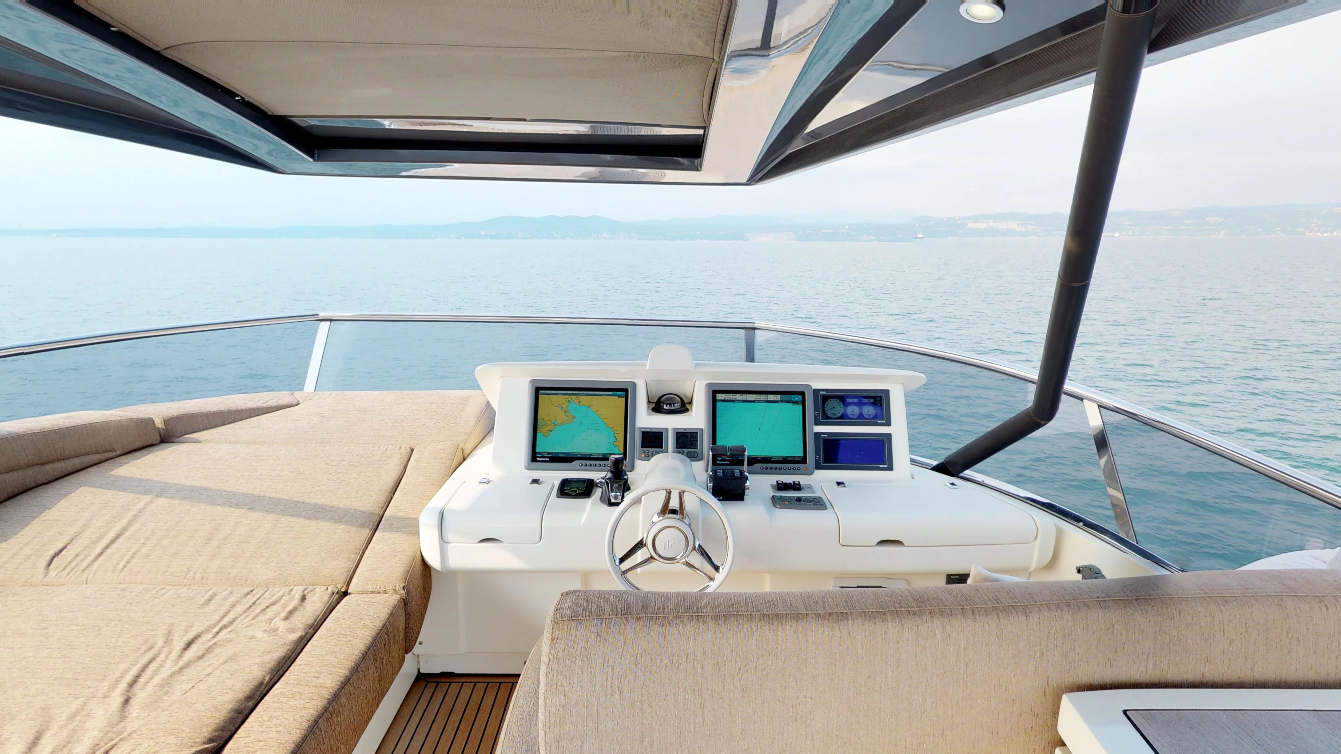 Monte Carlo 76 Yacht For Sale Helm Station